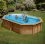 Piscine bois ovale SAFRAN 2 - 6.20x3.95 H: 1.36m
