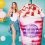 Milk shake fraise flottant 1.98x1.07m
