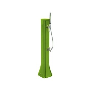 Douche Solaire PE Basse 23L Vert + rince pied