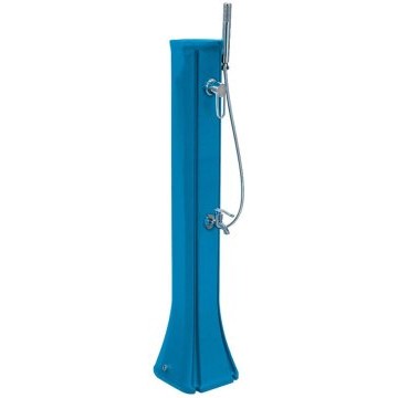 Douche Solaire PE Basse 23L Bleu + rince pied